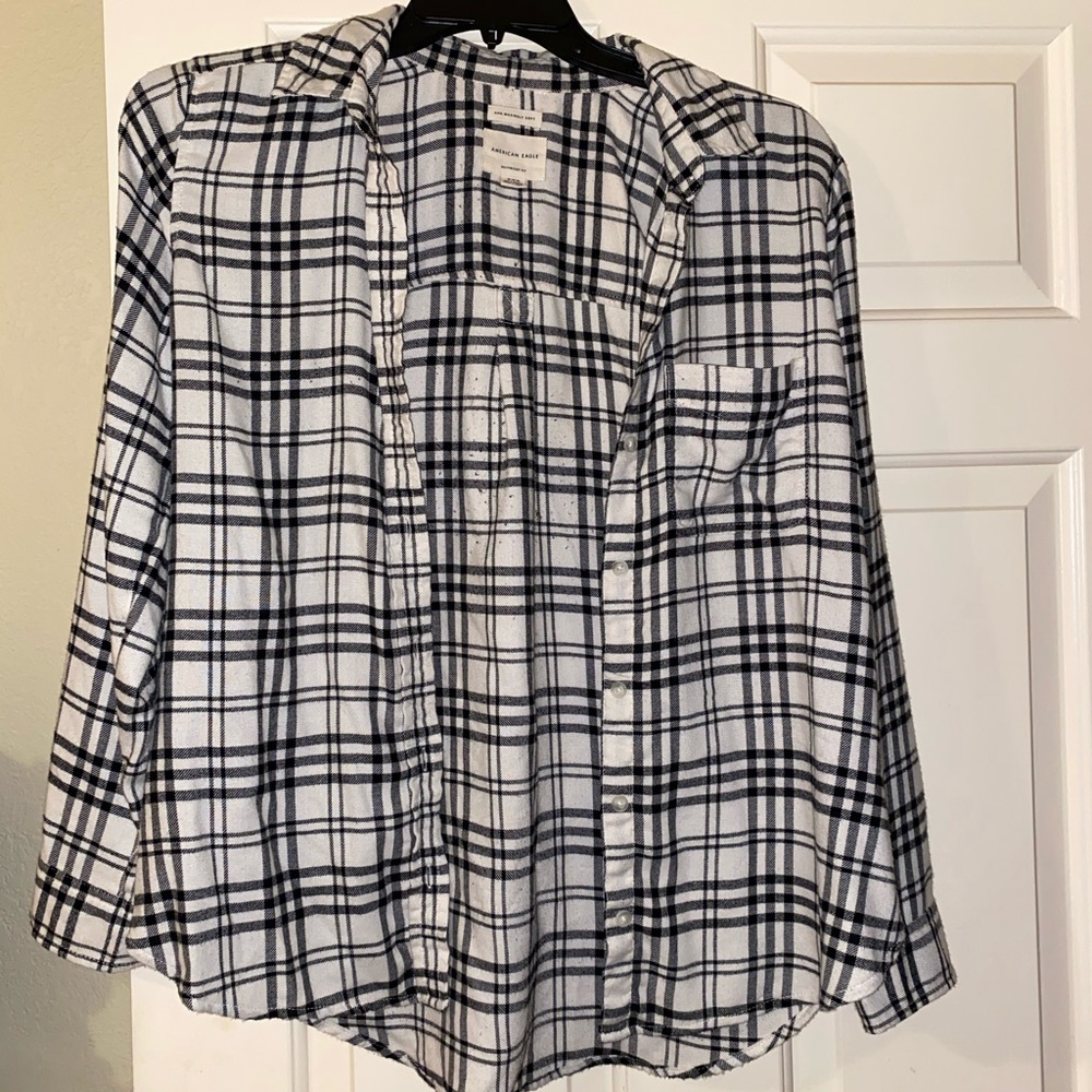 American eagle oversized flannel